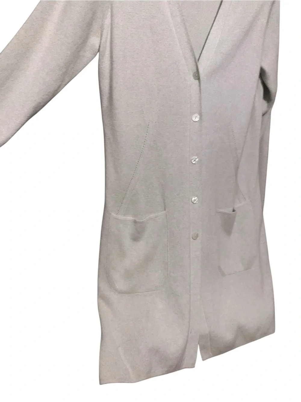 ESCADA Vintage Longline Knit Cardigan Duster Mint Green SZ 42 Italian  Like New